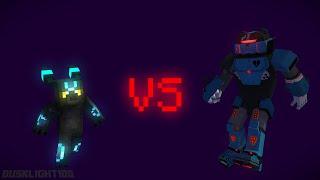 Dusklight100 vs MechAnimator089 (Youtuber Battle) | Minecraft Animation