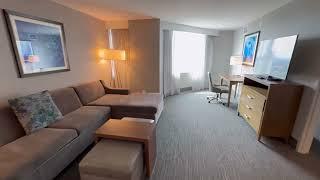 Homewood suites by Hilton Ottawa downtown 1 king bed river view suite 08 2023