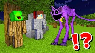 JJ and Mikey in HIDE From CATNAP Monster CHALLENGE in Minecraft / Maizen Minecraft