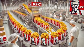 How KFC’s Iconic Fried Chicken is Made in Modern Factory | Crispy Fried Chicken Factory Process