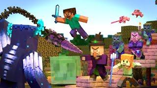 Warden vs Witch and Swamp Villager Army | Alex and Steve Legends (Minecraft Animation Movie)