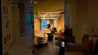 INSIDE the Luxurious Cardo Roma Hotel  #hotel #travel #shorts