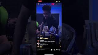 Blueface in the studio with his Babymom(ig live) 