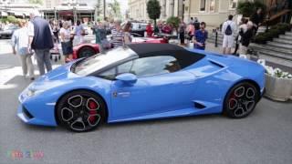 Smurf blue Lamborghin Huracan Spyder in Monaco - Patrick3331