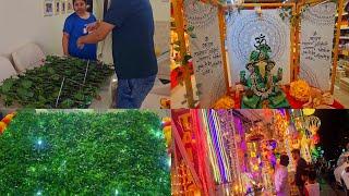 Ganpati Ke Liye Aise Backdrop Banaya || Weekend Shopping  n Movie 