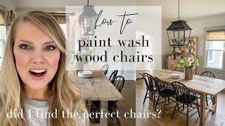 New Dining Chairs and Paint Washing Technique!