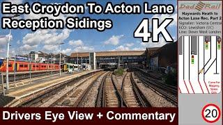 Train Drivers Eye View Cab Ride. East Croydon - Acton Lane Reception PART 2