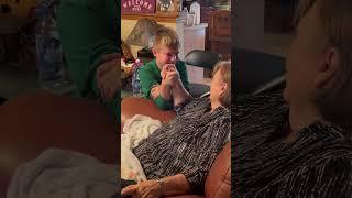 He thought he could beat Grandma  #grandma  #beat  #family #fun #walkerfarmfam