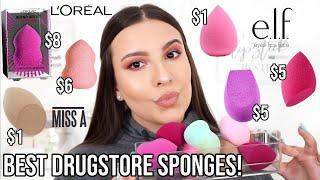 BEST DRUGSTORE + AFFORDABLE MAKEUP SPONGES: UNDER $8 *never buy another beauty blender* | Jackie Ann