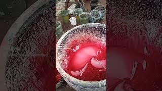 Satin paint production #paintapplication #paintbrand #paintproject #paintcompany