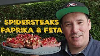 STEAKS MIT PAPRIKA-FETA TOPPING vom Grill