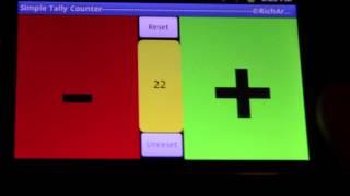 Simple Tally Counter App for Android OS smart phones, tablets, etc.