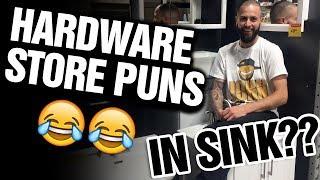 2 guys make dad jokes in the dad store | The Pun Guys