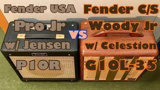 Fender USA Pro Jr vs Fender Custom Shop Woody Jr Modified by HOWL GUITARS