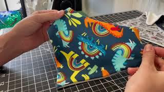 Waves & Wild Bandana Bib with KAM Plastic Snaps Tutorial