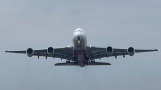 Emirates Airbus A380 Takeoff from Toronto Pearson (YYZ)