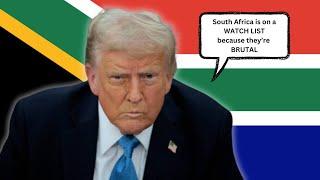 Trump says that SA is on a WATCH LIST | Legacy Media attempts to save SA Ambassador's Reputation!