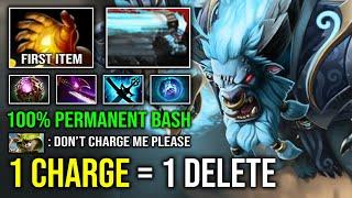 WTF 1 Charge = 1 Delete Ultrasonic Speed 100% Perma Bash First Item Midas Spirit Breaker Dota 2