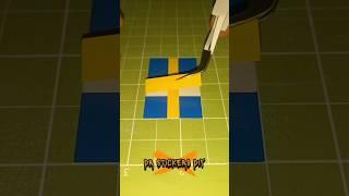 Flag Of Sweden Make With Cricut Joy #sweden #CricutJoy #Cricut #diy #flag