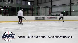 Shooting Hockey Drill - Continuous One Touch Pass