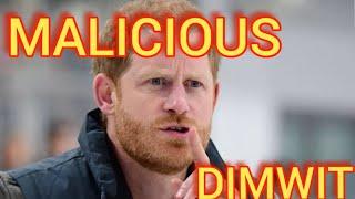 Is Prince Harry a DIMWIT or Really Thick?