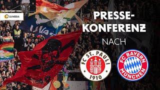 Die Pressekonferenz nach unserem Spiel gegen den FC Bayern München | Präsentiert von LichtBlick