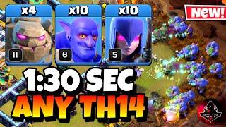 Th14 Golem Bowler Witch Attack With 10 Zap Spell | Best Town Hall 14 Attack Strategy Clash of Clans