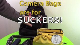 Camera bags are for SUCKERS! Plus other camera gear tips..