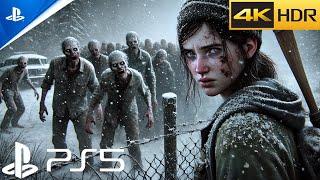 (PS5) Frozen Apocalypse: Zombies Attack | Ultra Realistic Immersive Gameplay [4K HDR] The Last Of Us