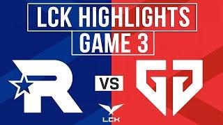 KT vs GEN Highlights Game 3 | LCK 2025 | KT Rolster vs Gen.G