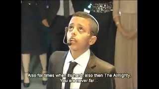 Nathaniel Daboosh celebrating Bar Mitzvah sings Kings by Eyal Golan