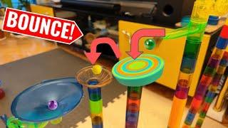 DANGEROUS Marble Run Race with BOUNCERS!