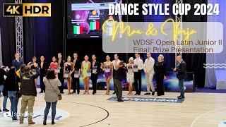 WDSF Pistoia - Dance Style Cup 2024 - Open Latin Junior II - Prize Presentation