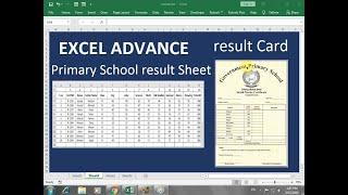 school report card and result sheet format excel