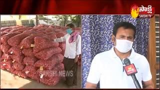 MLA Thopudurthi Prakash Reddy distributes vegetables to poor people | Sakshi TV