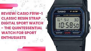 Review: Casio F91W-1 Classic Resin Strap Digital Sport Watch - The Quintessential Watch for Sport En