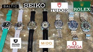 My colorful dive watch collection - Rolex Submariner Omega Seamaster Tudor Seiko Mido Nivada Baltic