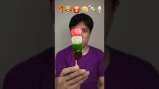 EATING EMOJI FOOD FROM COMMENT #asmr #mukbang #shorts