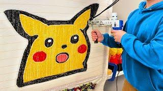 ASMR Rug Tufting | Pikachu Meme Rug (Start To Finish)