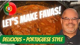 How to Make - Favas Guisadas/Fava Stew with Linguica!  Traditional Portuguese Style Comfort Food!