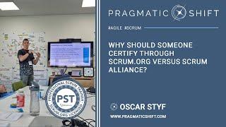 Why should someone certify through scrum org versus scrum alliance?