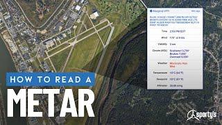 How to read a METAR aviation weather report - Sporty's Private Pilot Training Tips