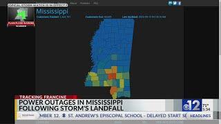 Thousands of Mississippians without power as Francine moves through state