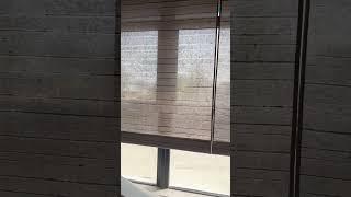 Cotton and linen textured motorized roman blinds, smart control #tuya