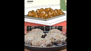 Battle Of Cartoon Bites: Burple Nurples vs. Doubles Glazed Apple Fritters! #regularshow #chowder