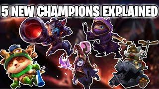 WILD RIFT 5 NEW CHAMPIONS EXPLAINED IN PATCH 2.0 IN 5 MINUTES
