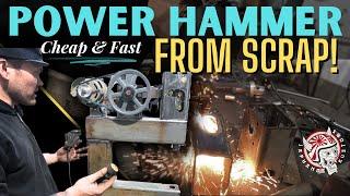 How-To Build a Metal Shaping POWER HAMMER From Scrap Metal / Pull max/Nibbler