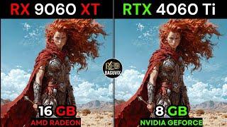 RX 9060 XT vs RTX 4060 Ti – 20 Game Benchmark (4K & 1440p Test)