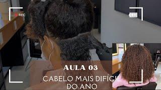 COMO ALISAR UM CABELO MUITO CHEIO DE PRIMEIRA ? Aula prática com GLORINHA CABELOS