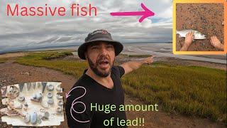 Extreme metal detecting while fishing for stripped bass in the bay of fundy